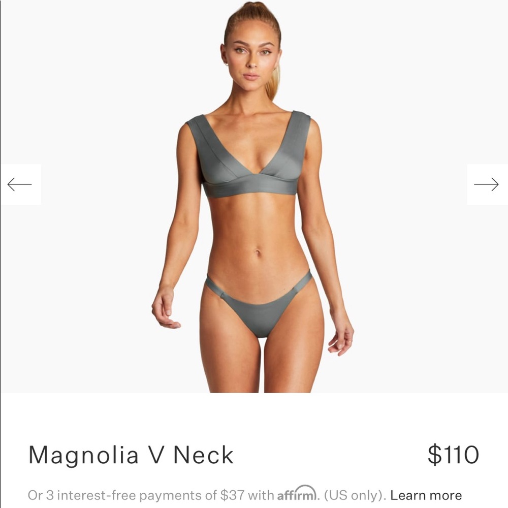 Vitamin A Magnolia V Neck swimsuit top